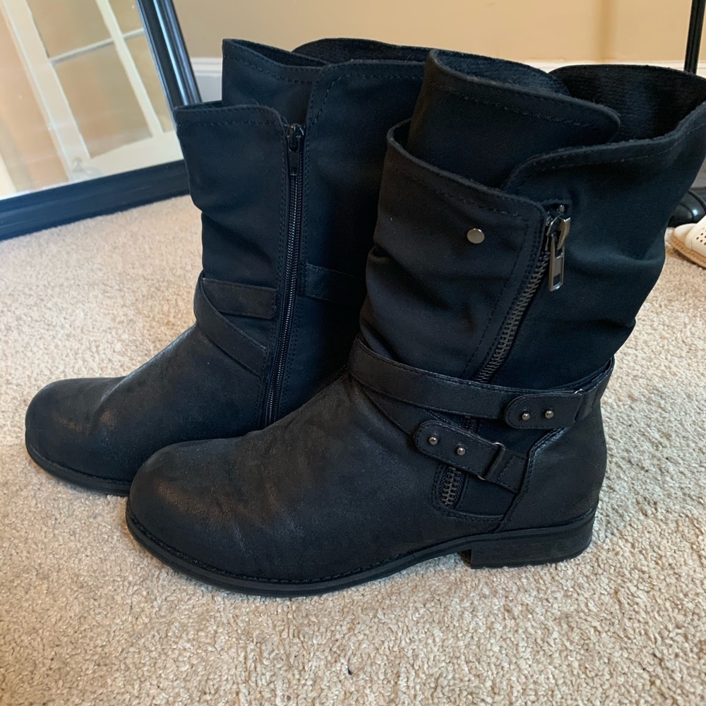Lane Bryant Mid Calf Moto Style Boot